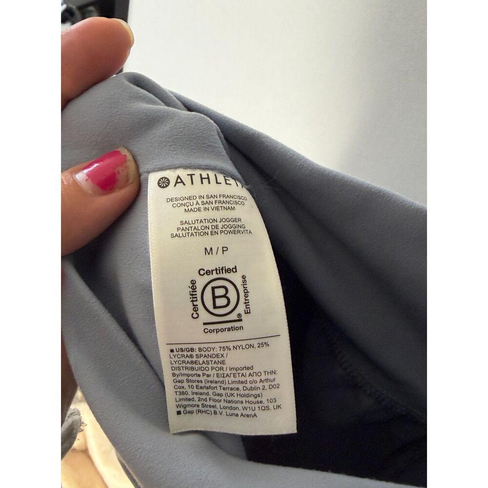 Athleta Salutation Jogger Powervita Women’s M Medium Gray/Blue High Rise Pants